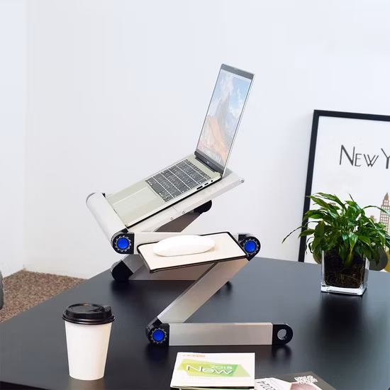 Suporte para monitor de mesa para laptop de metal dobrável ajustável Charmount Riser