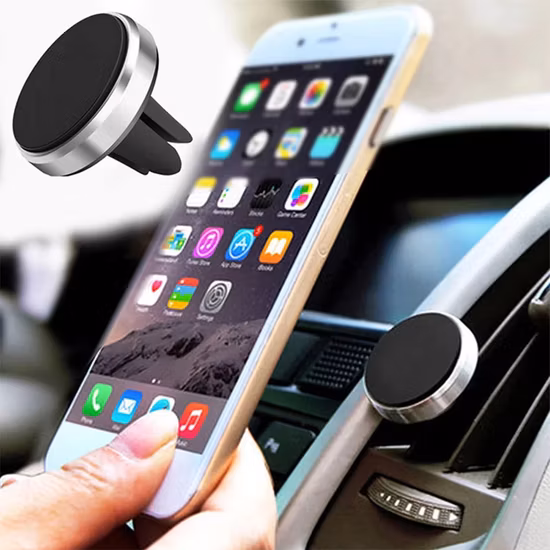 Suporte para telefone celular Suporte para montagem em ventilação de ar Suporte para telefone para carro